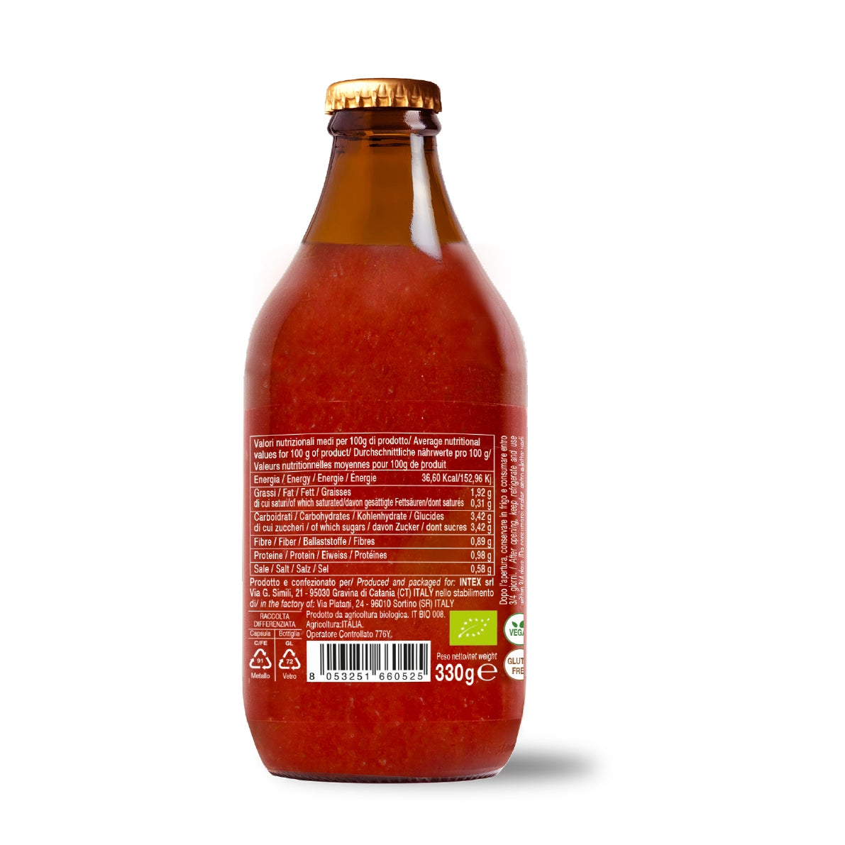 Ready-to-use organic cherry tomato sauce