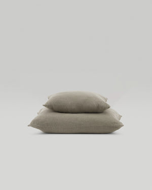 French raw linen cushion cover
