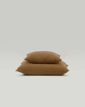 French raw linen cushion cover