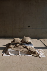 French raw linen cushion cover