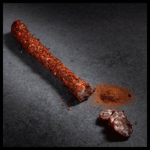 Fuet sausage with peppers 
