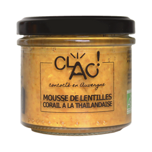 Thai-style coral lentil mousse